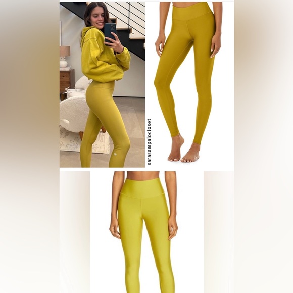 Alo Yoga  High-Waist Airlift Legging - Chartreuse. XXS. Never worn - Picture 8 of 8